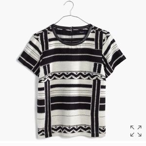 Madewell Jaquard top size M
